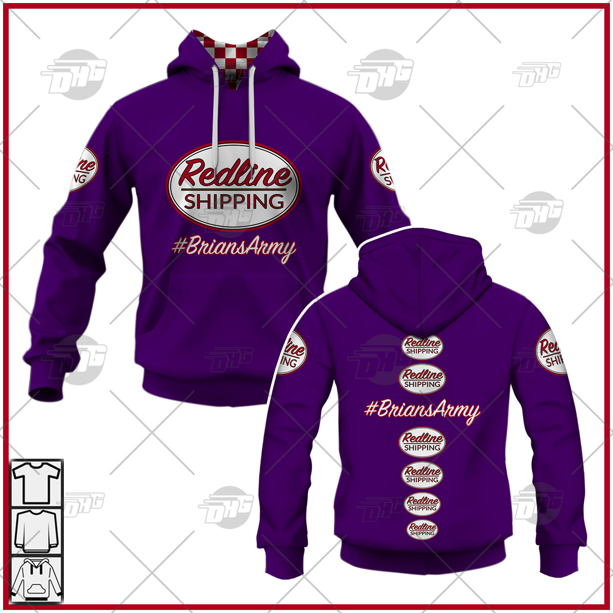 BriansArmy Redline Shipping Hoodie