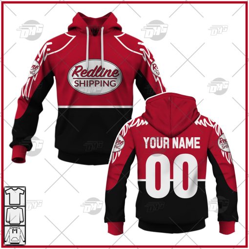 Personalized Redline Shipping Hoodie