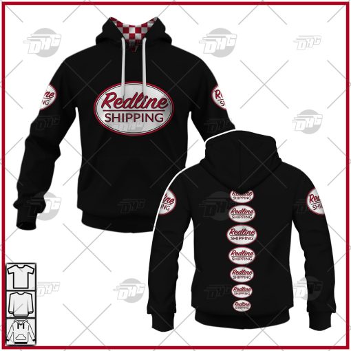 Black Redline Shipping Hoodie